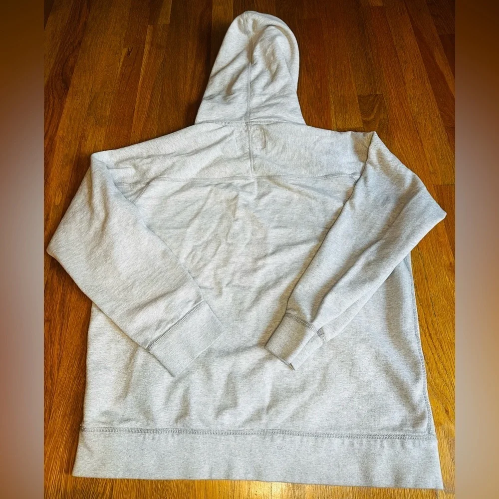 American Eagle Outfitters Gray Hoodie with Blue Graphic